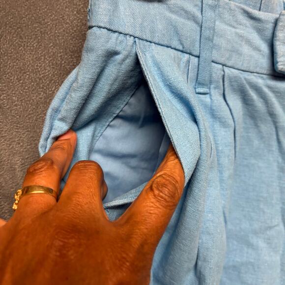 A New Day Linen Pants NWT Lounge Resort Summer Beachy Vacation Elastic Waist - Picture 13 of 14